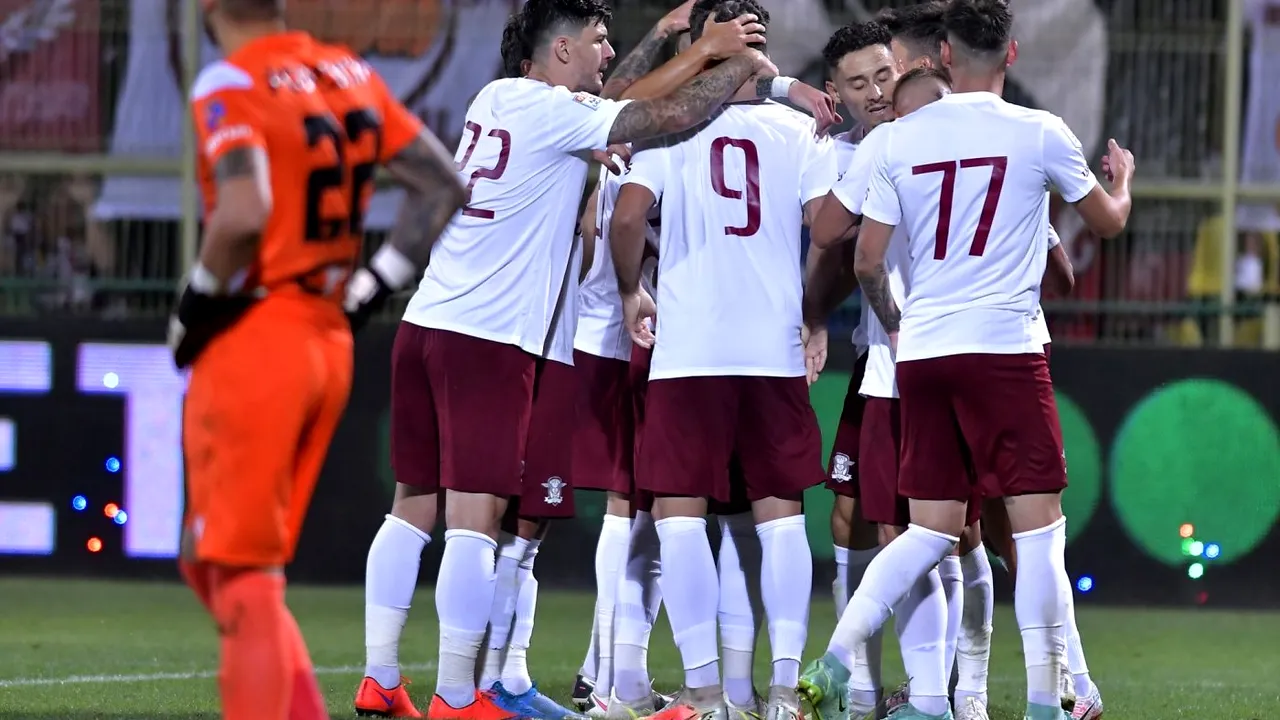 CS Mioveni - Rapid 0-2, în etapa 2 din Liga 1 | Final de meci! Giuleștenii se impun prin golurile lui Grigore și Bălan